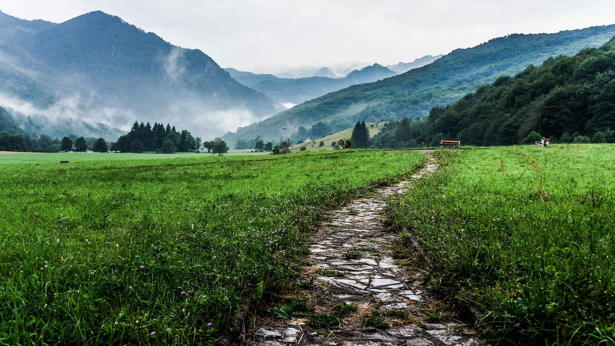 a picturesque photo of a mountain valley in Bosnia-Hercegovina