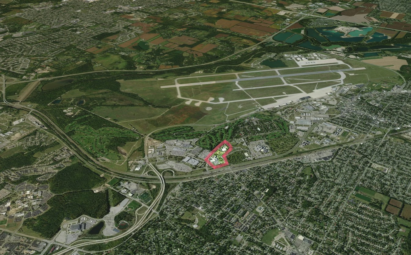 aerial photo of Wright Patterson Air Force Base near Dayton, Ohio